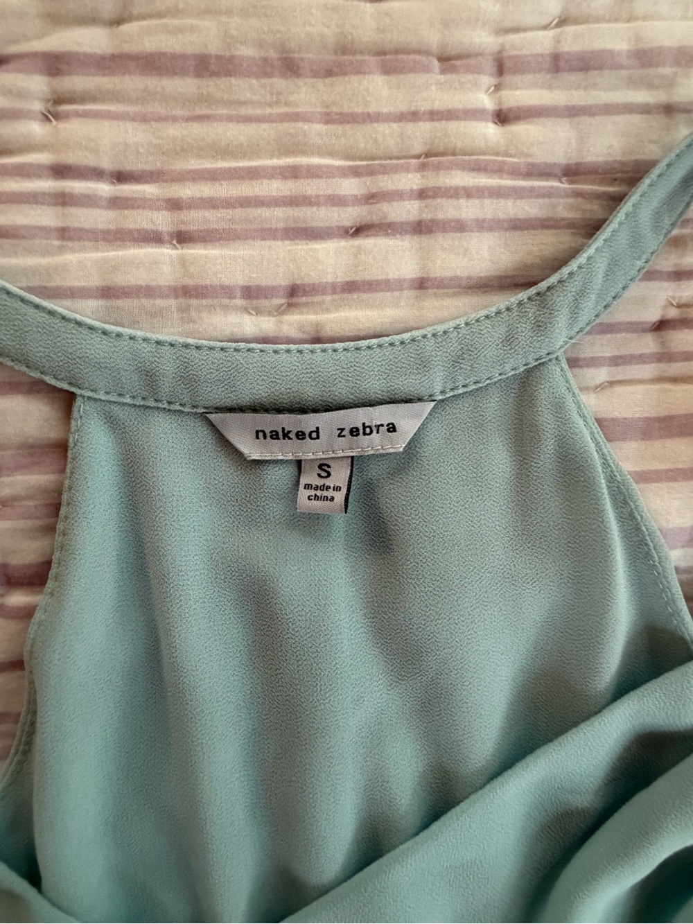 Naked Zebra Blue Tank - Picture 4 of 8
